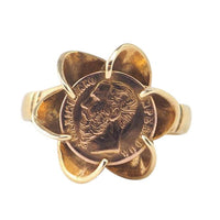 Gold Coin Ring