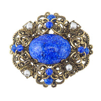 Vintage Czech Filigree Brooch