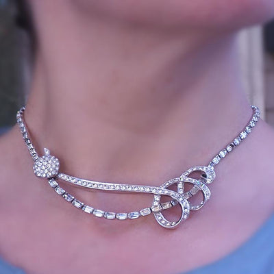 Vintage Boucher Rhinestone Necklace