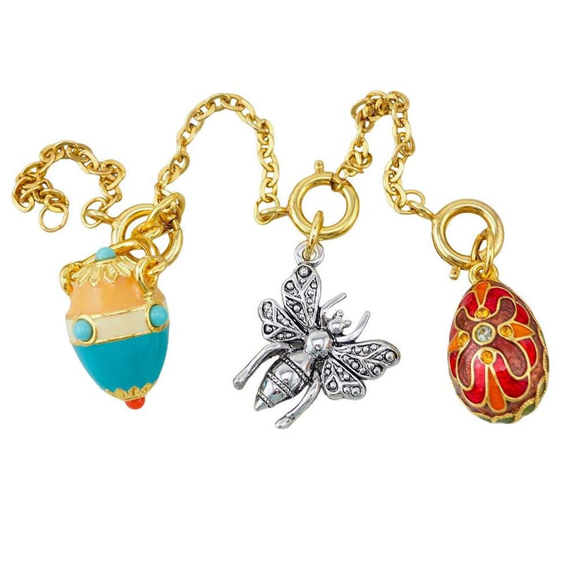 Joan Rivers Enamel Egg Charm Set