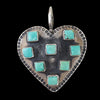 Native American Pendant, Heart Pendant, Sterling Silver Pendant, Turquoise Pendant, Handmade Pendant, Southwestern Pendant, Artisan Pendant