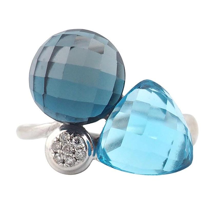 Blue Topaz Effy Jewelry Address 14k Effy Hexagonal Blue Topaz And