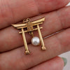 14K Gold Charm, Torii Gate Pendant, Japanese Charm, Shinto Jewelry, Gold Torii Pendant, Cultural Jewelry, Gold Charm, Japanese Gate