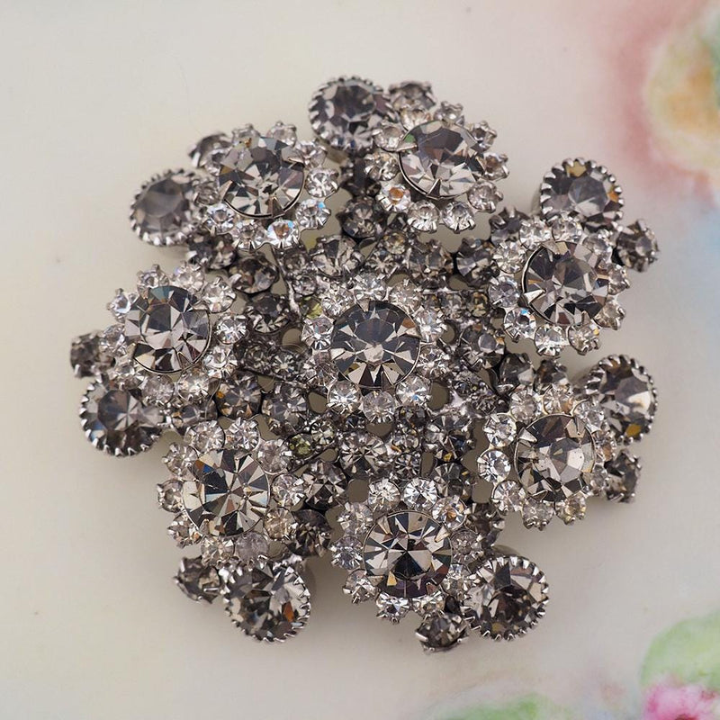 Juliana Brooch, Vintage Brooch, Rhinestone Brooch, Flower Cluster Brooch, Vintage Juliana Jewelry, Designer Jewelry, Rhinestone Pin