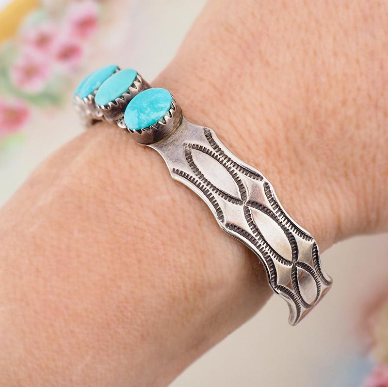 Turquoise Bracelet, Cuff Bracelet, PD Coonsis, Sterling Silver Bracelet, Native Cuff, Turquoise Cuff Bracelet, Sterling Cuff, Native Silver