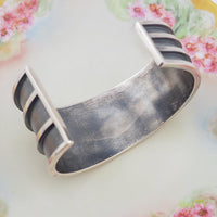 Designer Silver Cuff Bracelet, Modernist Style Bracelet, Asymmetrical Silver Bracelet, Sterling Silver Bracelet, Handcrafted Sterling Cuff