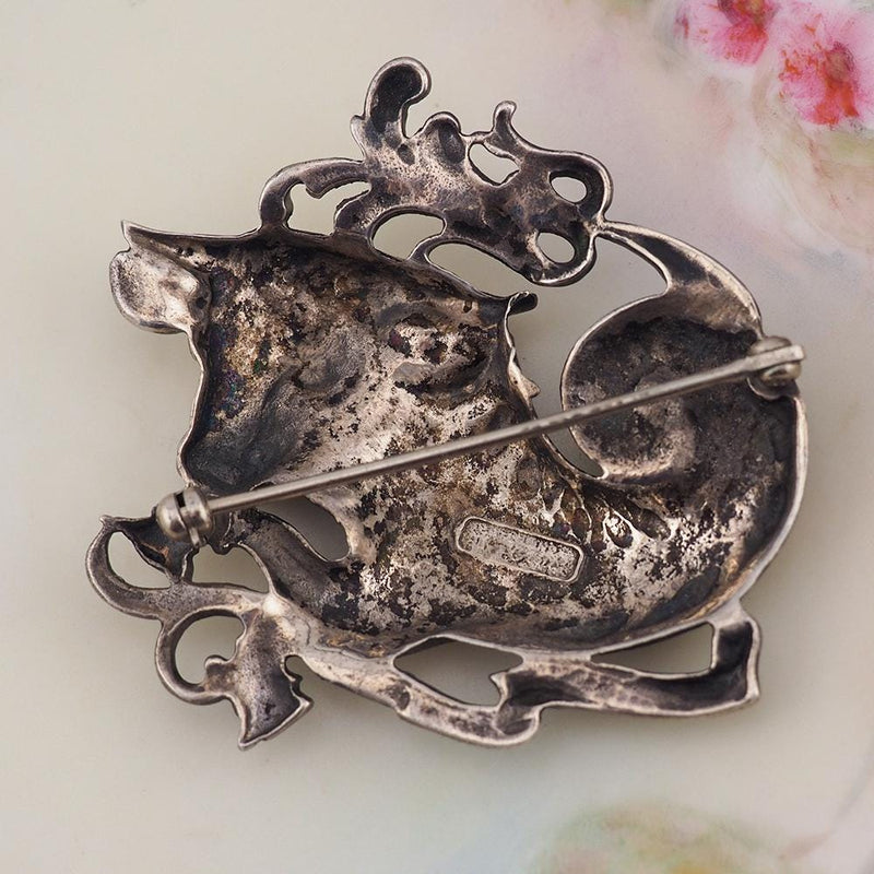 Cini Sterling, Cini Zodiac, Cini Taurus, Taurus Brooch, Zodiac Brooch, Cini Brooch, Taurus Jewelry, Taurus Gift, Vintage Brooch