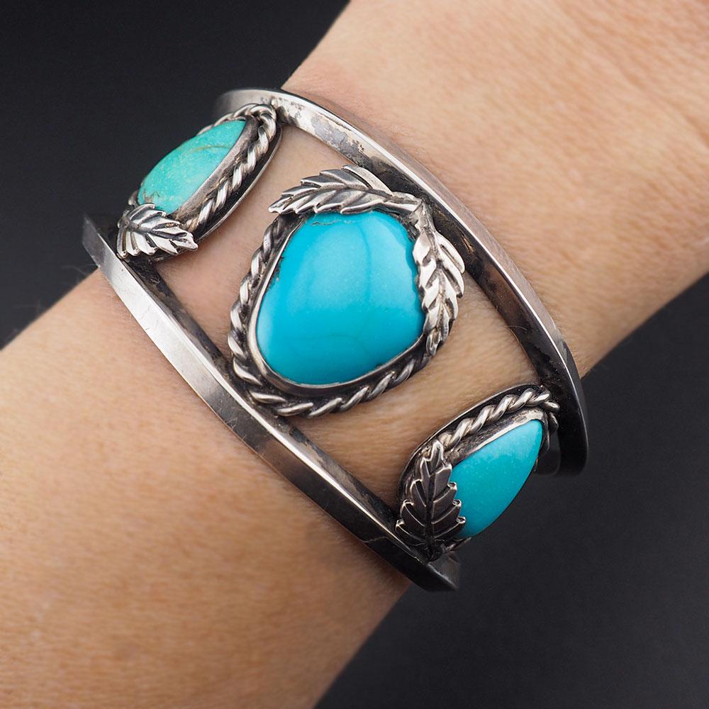 Turquoise Bracelet, Silver Cuff Bracelet, Native American Turquoise, Sterling Silver Bracelet, Native Cuff, Turquoise Cuff Bracelet, 925