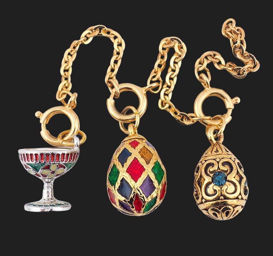 Joan Rivers Egg Charms