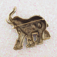 Heidi Daus Elephant Brooch, Rhinestone Brooch, Elephant Brooch, Rhinestone Pin, Statement Brooch, Bluer Brooch, Figural Brooch, Heidi Daus