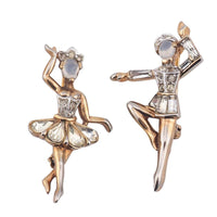 Trifari Ballerina Brooch Pair