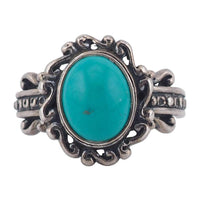 Vintage Turquoise Silver Ring