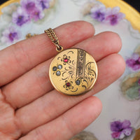 Antique Locket Necklace, Victorian Locket, Locket Pendant, Locket Necklace, Antique Pendant, Gold Filled Necklace, Antique Necklace