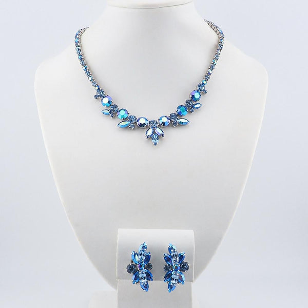Vintage Jewelry - Sherman Rhinestone Necklace Set