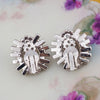 Kramer Earrings, 1950s Earrings, Vintage Earrings, Blue Earrings, Clip On Earrings, Crystal Earrings, Rhinestone Earrings, Bridal Earrings