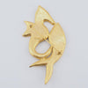 Seahorse Brooch, Don-Lin Brooch, Fish and Seahorse Brooch, Enamel Brooch, Gold Tone Brooch, Ocean Theme Brooch, Marine Life Brooch