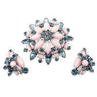 Sherman Opaque Pink Brooch Set