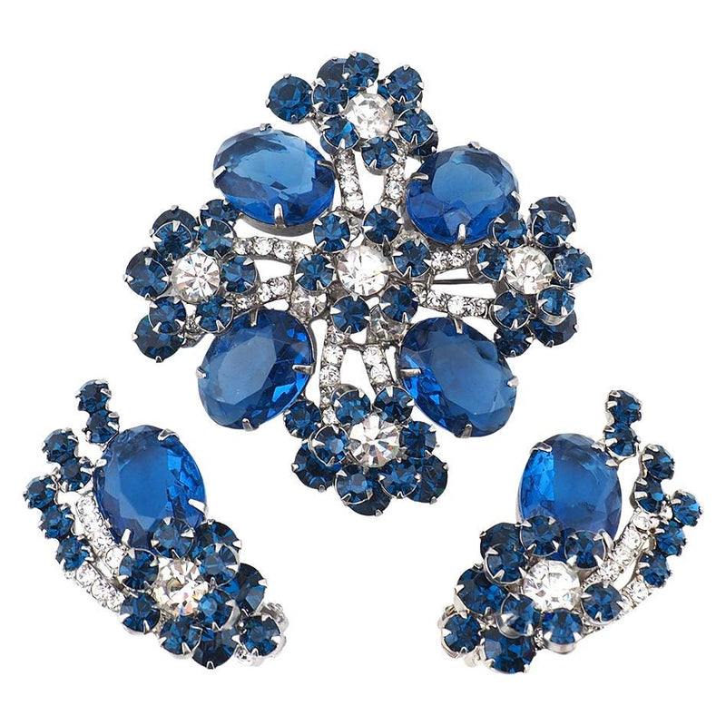 Rare Juliana Vintage Rhinestone Brooch Set
