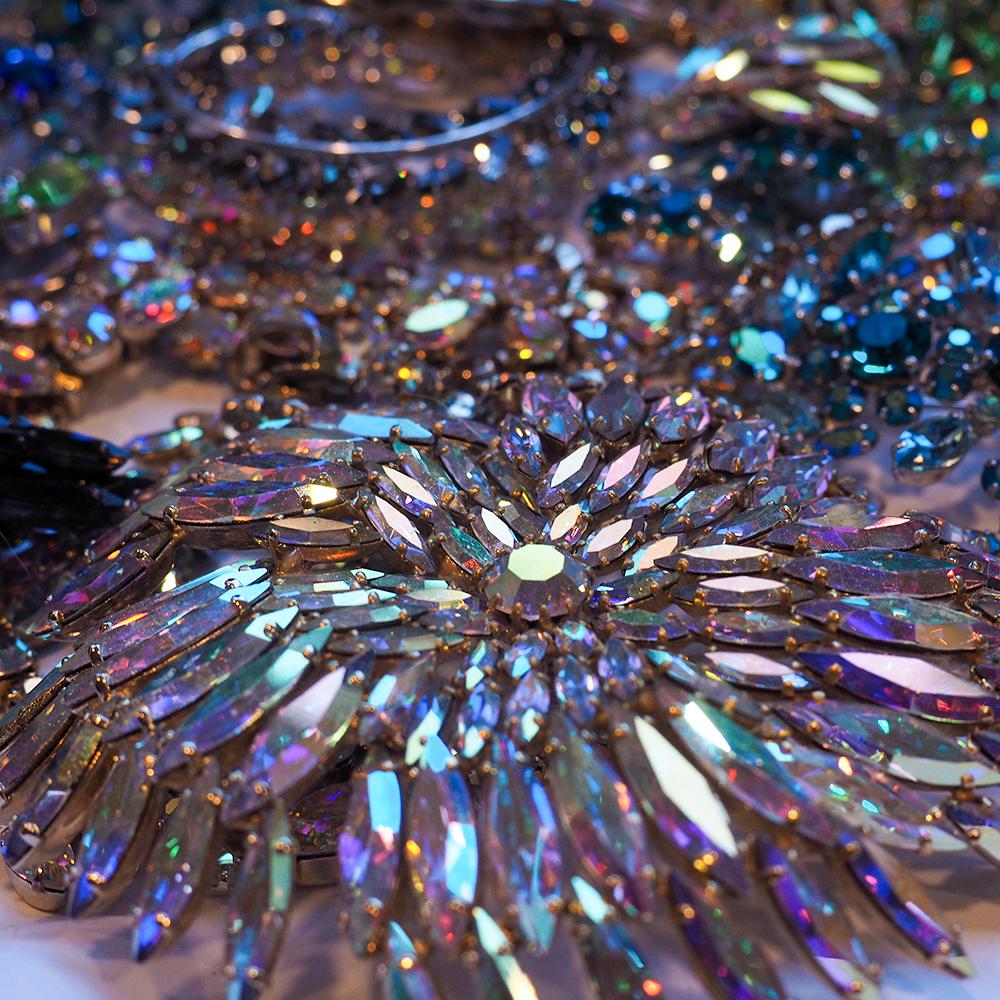 HUGE Sherman Aurora Borealis Firework Brooch – Vintage Jewelry Girl