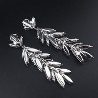 Vintage Sherman Earrings, Uranium Glass Earrings, Clip On Earrings, Long Earrings, Statement Earrings, Green Rhinestone Earrings, Glowing