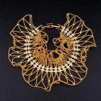 Joan Rivers Bracelet, Vintage Joan Rivers, Gold Tone Bracelet, Rhinestone Bracelet, Adjustable Bracelet, Statement Bracelet, Ball Chain