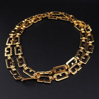 Givenchy G Link Necklace, Vintage Givenchy Necklace, Gold Plated Givenchy Chain, Signed Necklace, Designer Chain Necklace, Classic Chain