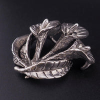 Sterling Silver Calla Lily Pendant, Large Floral Pendant, Sculptural Flower Pendant, Flower Lover Gift, Lily Flower Jewelry, 925 Pendant