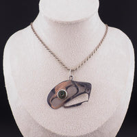 Kinta-Way Eagle Pendant, Sharon Hitchcock, Sterling Silver Pendant, Haida Jewelry, Abalone Shell, Northwest Coast Art, Haida Gwaii