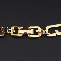 Givenchy G Link Necklace, Vintage Givenchy Necklace, Gold Plated Givenchy Chain, Signed Necklace, Designer Chain Necklace, Classic Chain