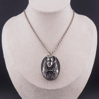 Henryk Winograd Mary Queen of Scots Sterling Silver Oval Portrait Pendant, 999 Silver, High Relief Repoussé, Silver Pendant, PENDANT ONLY