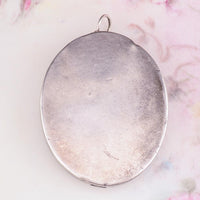 Henryk Winograd Cavalier Horseman, Silver Oval Portrait Pendant, High Relief Repoussé, Silver Pendant, Large Vintage Pendant, Equestrian