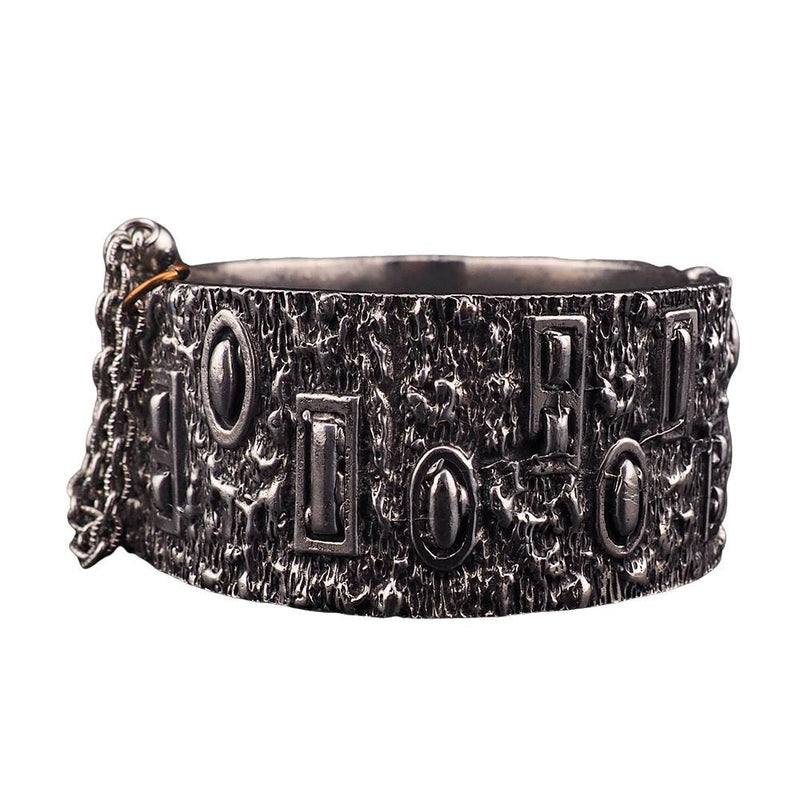 Vintage Robert Larin Brutalist Cuff Bracelet, Wide Textured Modernist Bracelet, Sculptural Statement Cuff, MCM Brutalist Bracelet, Pewter