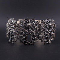Robert Larin Bracelet, MCM Brutalist Bracelet, Modernist Pewter Link Bracelet, Vintage Canadian Jewelry, 1970s Bracelet, Studio Jewelry