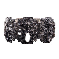 Robert Larin Bracelet, MCM Brutalist Bracelet, Modernist Pewter Link Bracelet, Vintage Canadian Jewelry, 1970s Bracelet, Studio Jewelry
