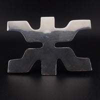Vintage Dia Diodato Sterling Silver Figural Modernist Brooch Pendant Huge Abstract Mexican Designer Jewelry