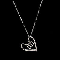 Birks Sterling Silver Heart Pendant Necklace – Canadian Olympic Figure Skater Joannie Rochette 18"