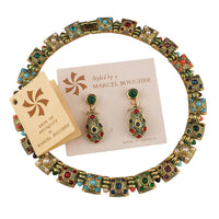 Rare Marcel Boucher Moghul Jewelry Necklace Earrings Set – Arts of Antiquity Indian Navagraha with Original Booklet