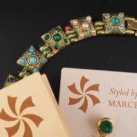 Rare Marcel Boucher Moghul Jewelry Necklace Earrings Set – Arts of Antiquity Indian Navagraha with Original Booklet