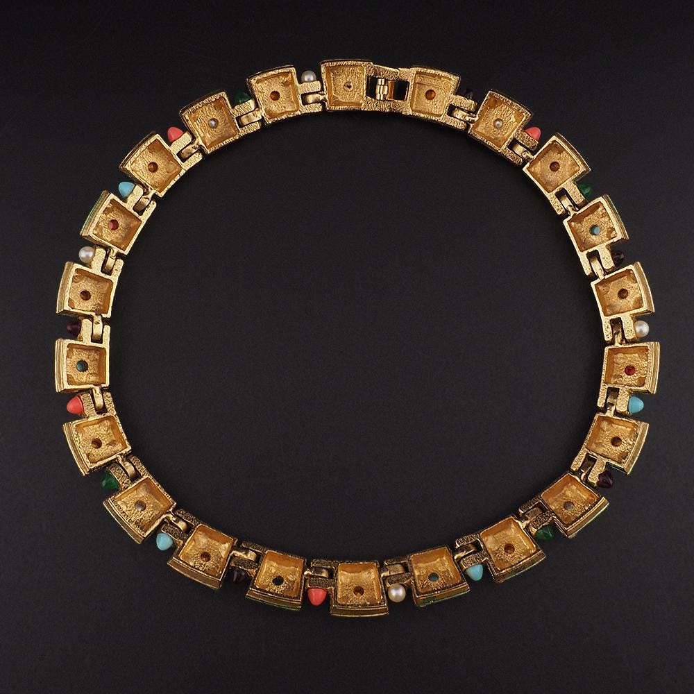 Rare Marcel Boucher Moghul Jewelry Necklace Earrings Set – Arts of Antiquity Indian Navagraha with Original Booklet