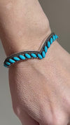 Turquoise Bracelet, Sterling Cuff Bracelet, Chevron Bracelet, Sterling Silver Bracelet, Turquoise Cuff Bracelet, Sterling Cuff, 925 Bracelet