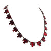 Art Deco Red Vauxhall Glass Necklace