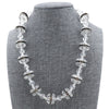 collier de strass en verre perlé vintage