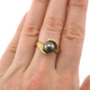 18K Gold Tahitian Pearl Ring