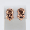 Renoir Drama Mask Copper Earrings