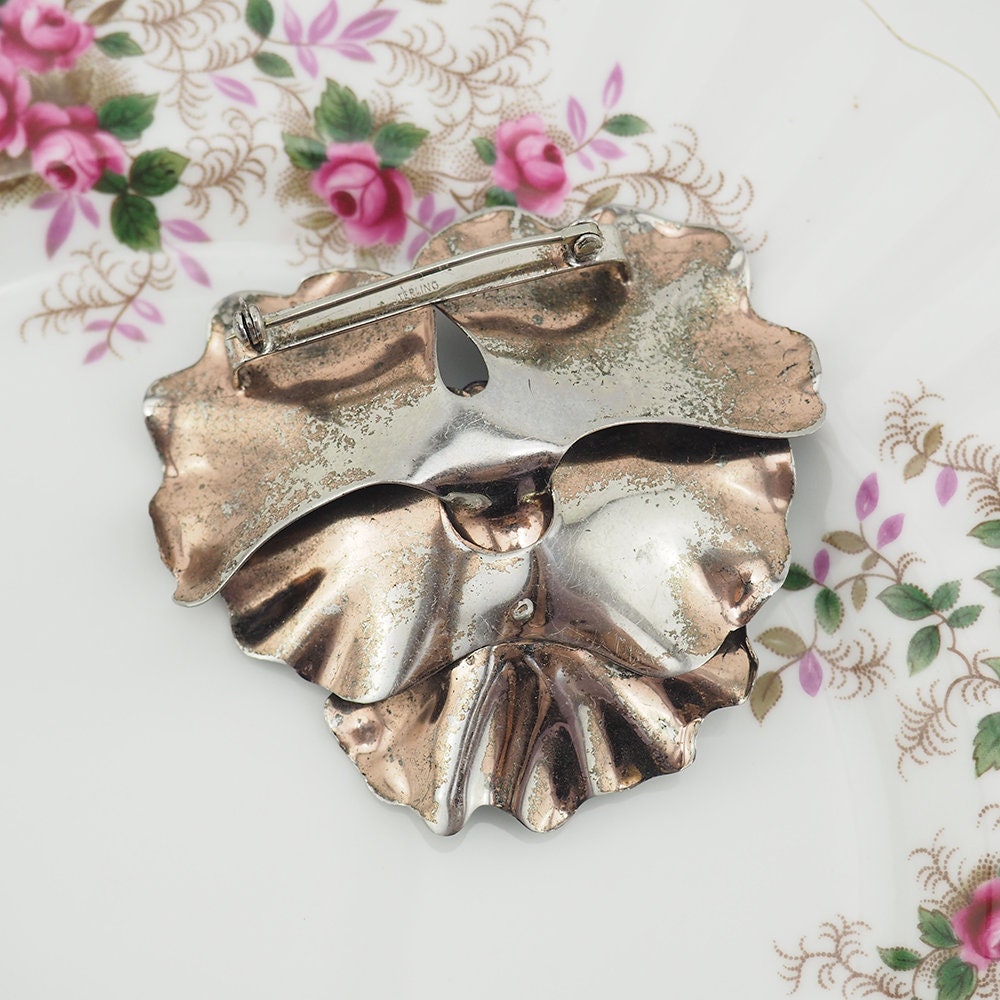 Coro sales flower brooch