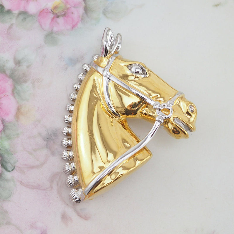 Broche tête de cheval majordome