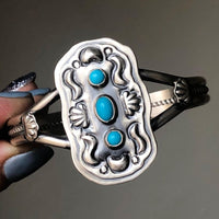 Jeff James Turquoise Navajo Cuff Bracelet