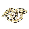 Ciner Snake Brooch, Ciner Jewellery, Enamel Snake, Black and White Brooch, Vintage Brooch, Designer Brooch, Snake Brooch, Enamel Brooch