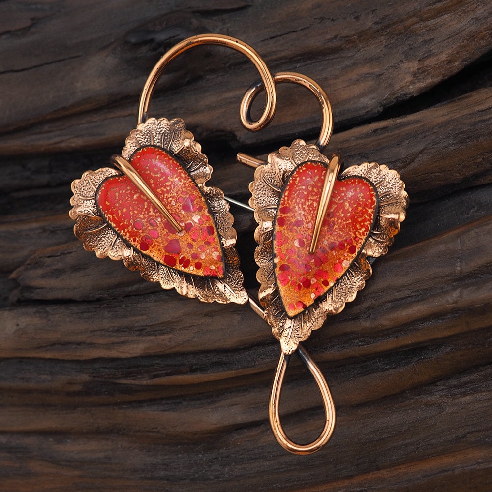 Vintage Matisse Renoir Heart Leaf Brooch – Vintage Jewelry Girl