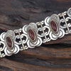 Mexican Bracelet, Silver Bracelet, Carnelian Silver, Mexico Silver, Mexican Silver Bracelet, Vintage Bracelet, Mexico 925, Panel Bracelet